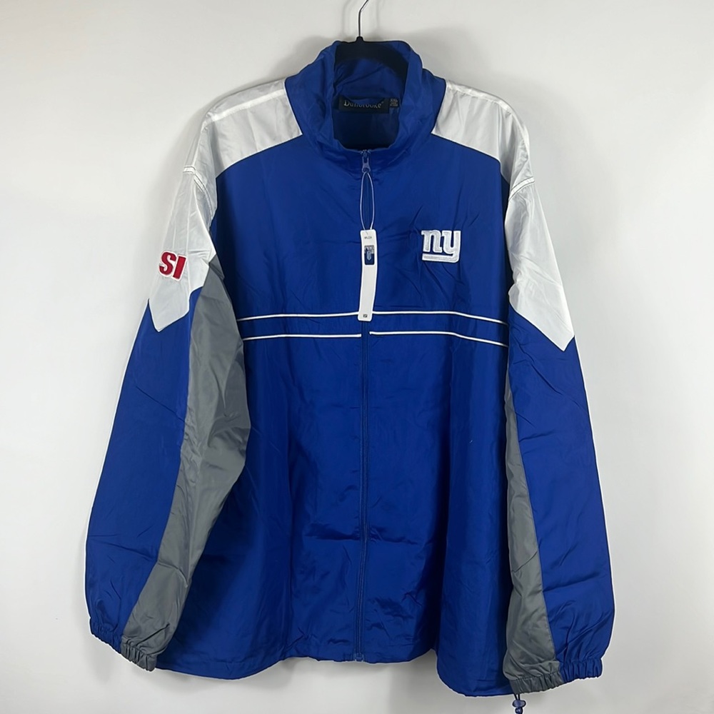 Dunbrooke Royal Blue, White & Gray New York Giants Windbreaker